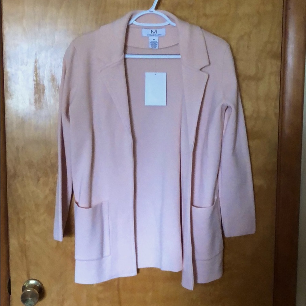 Light pink sweater cardigan